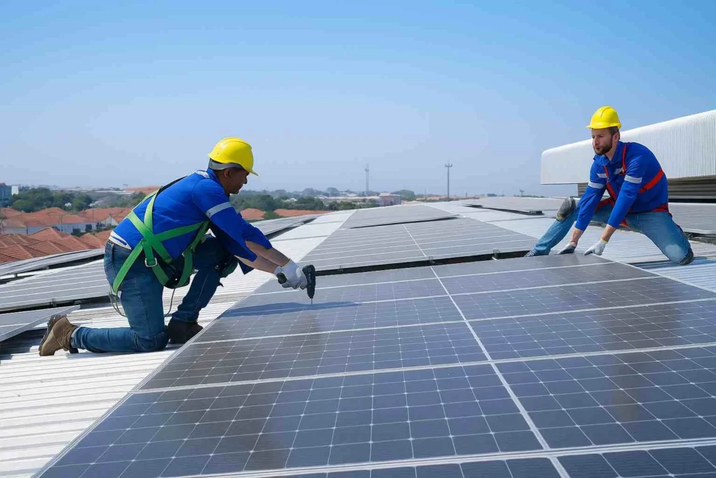 solar panel installation 1